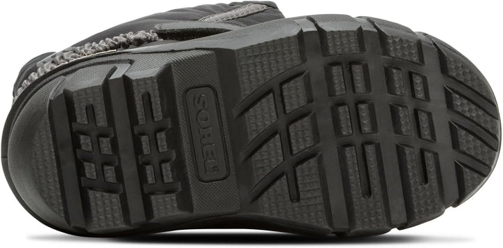 Sorel Flurry Winterstiefel für Kinder, Grau (Dark Grey x Warning Yellow F18), 32 EU 25 EU Black City