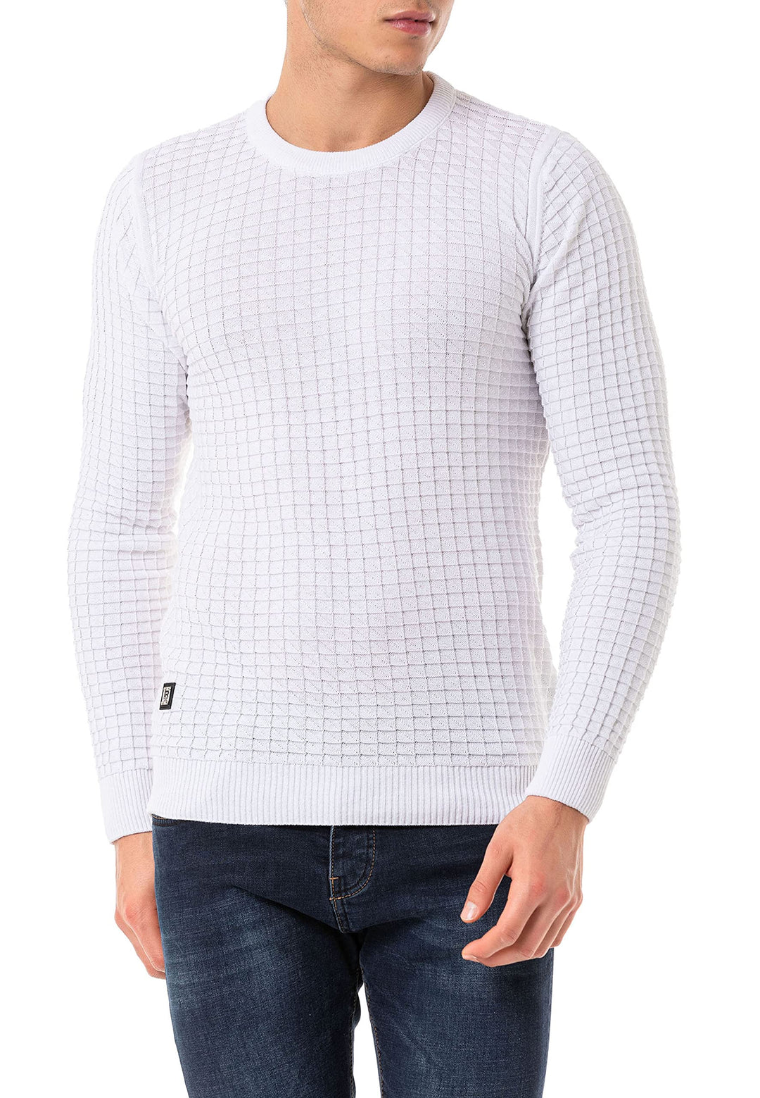 Red Bridge Herren Strickpullover Pullover L Weiss, L Weiss