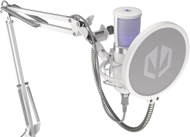 ENDORFY Solum Streaming Onyx White, Hochwertiges weisses USB-Computermikrofon | EY1B005