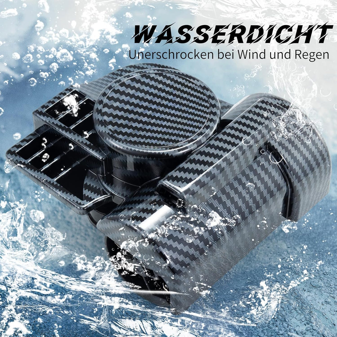 FARBIN Autohupe 12v Druckluft Hupe Airhorn mit kompressor Laute Lkw Luft horn Signalhorn für Motorra