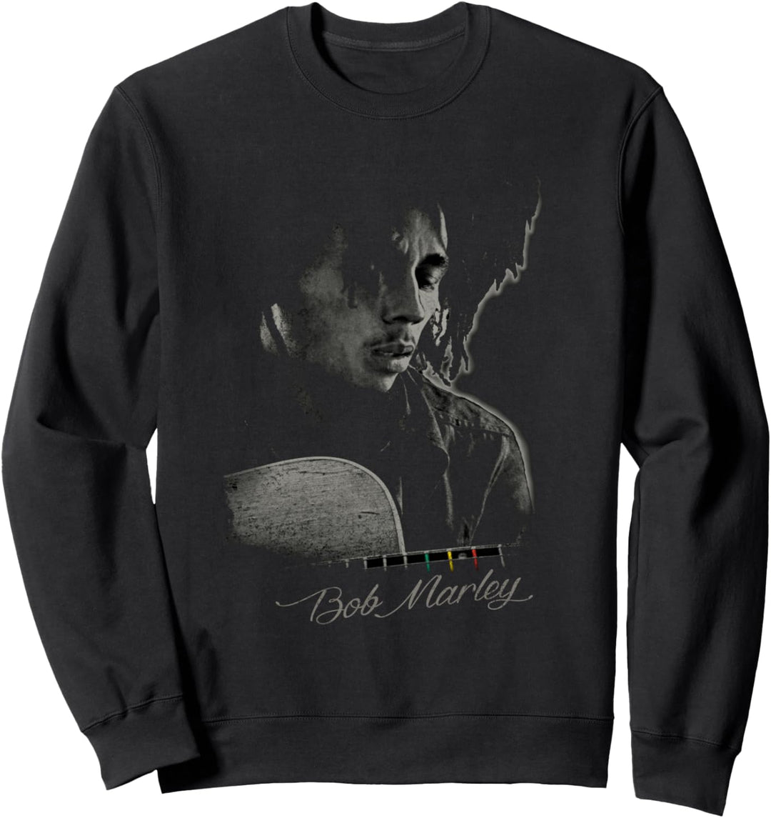 Bob Marley Catch A Fire Gitarre Tee Sweatshirt