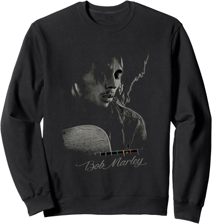Bob Marley Catch A Fire Gitarre Tee Sweatshirt