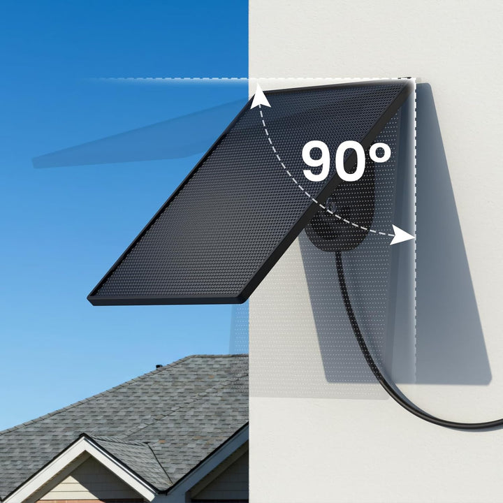 GALAYOU Solarpanel für Überwachungskamera Aussen Akku,WLAN IP Kamera Outdoor,360° verstellbare Halte