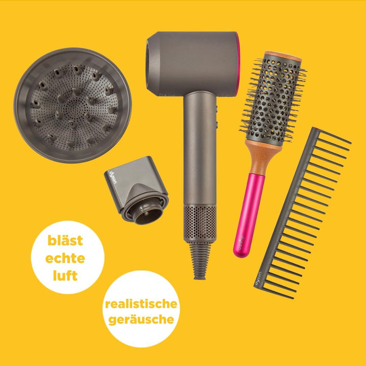 Casdon 73252 Dyson Supersonic Styling-Set | Interaktiver Spielzeug-Haartrockner für Kinder ab 3 Jahr