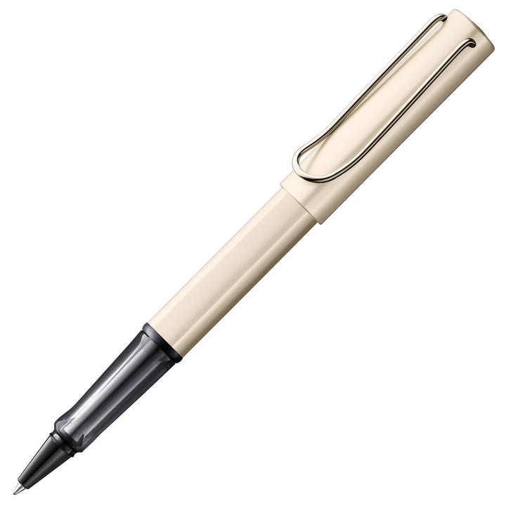LAMY Lx Tintenroller 358 – Rollpen aus Aluminium, edel eloxiert in der Farbe Palladium mit transpare