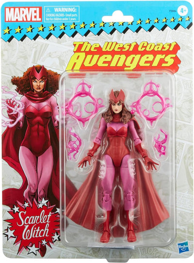 Hasbro Marvel Legends Series Scarlet Witch, Retroverpackung, 15 cm grosse Action-Figur, 4 Accessoire