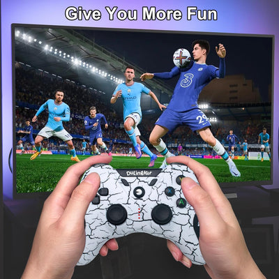 DuLingKer PC Controller Wireless, PS3 Controller PC Gamepad mit Dual Vibration, 2,4G Wireless Gaming