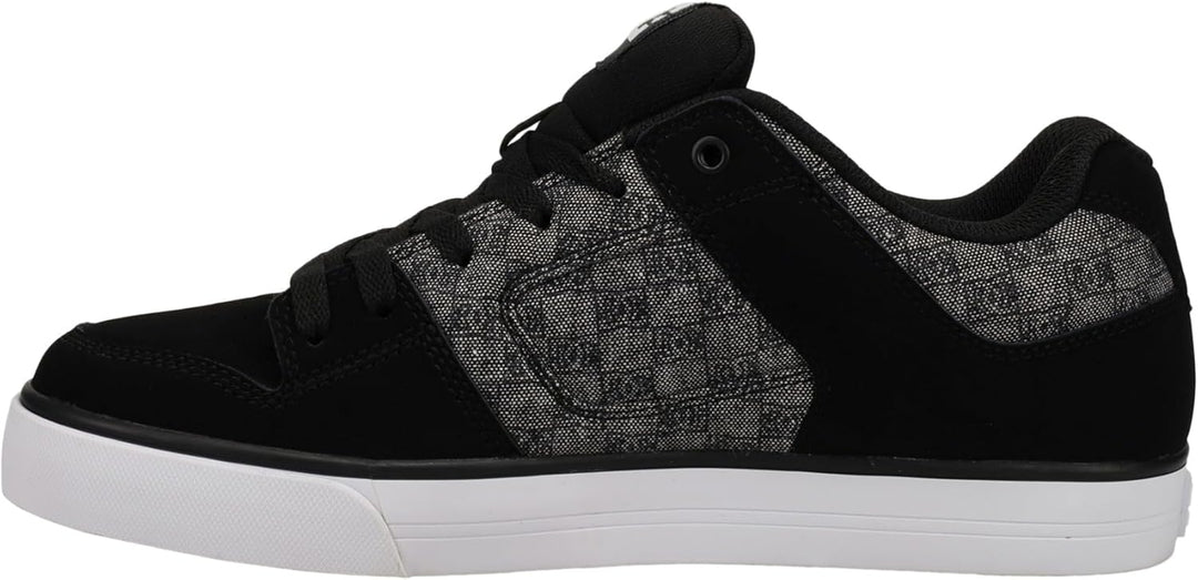 DC Shoes Herren Pure Sneaker 38.5 EU Black Monogram, 38.5 EU Black Monogram