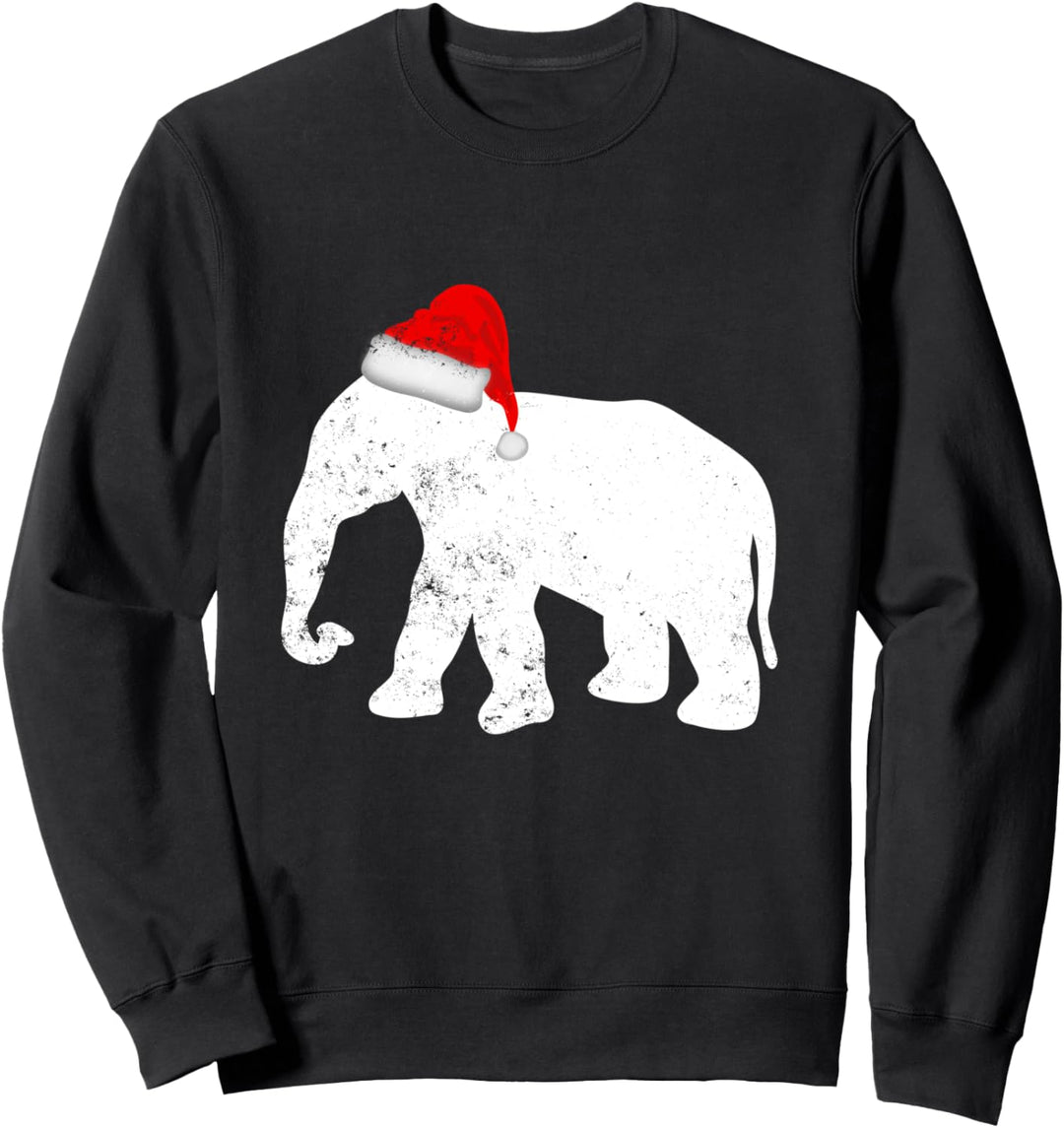 Weihnachtspyjama mit Elefantenmotiv Sweatshirt