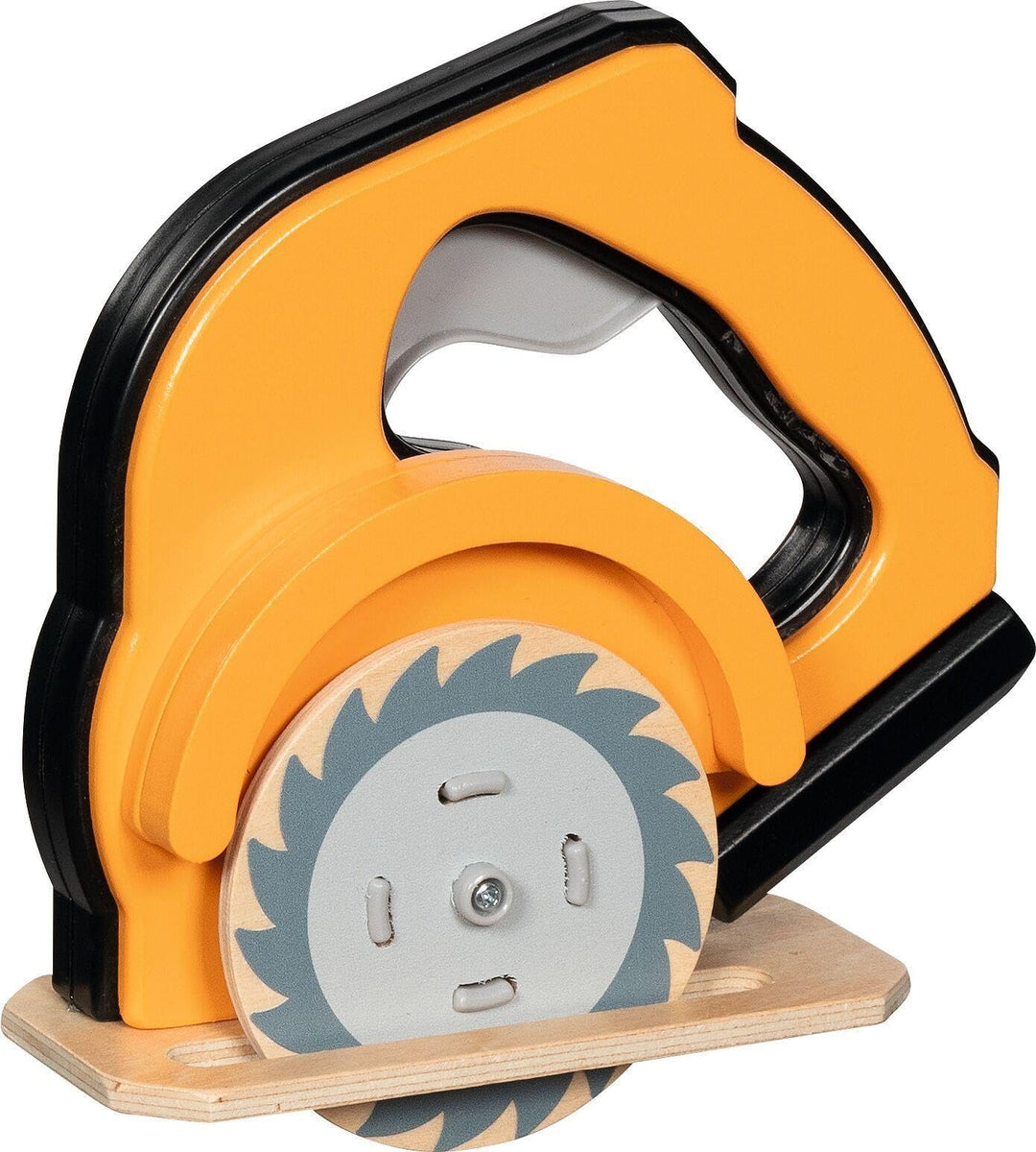 goki 58322 – Handkreissäge aus Holz mit Funktion – Spielzeugwerkzeug für kleine Baumeister ab 3 Jahr