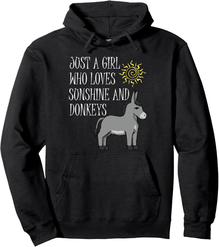 Mädchen mag Esel Niedliche Maultier Tier Pullover Hoodie