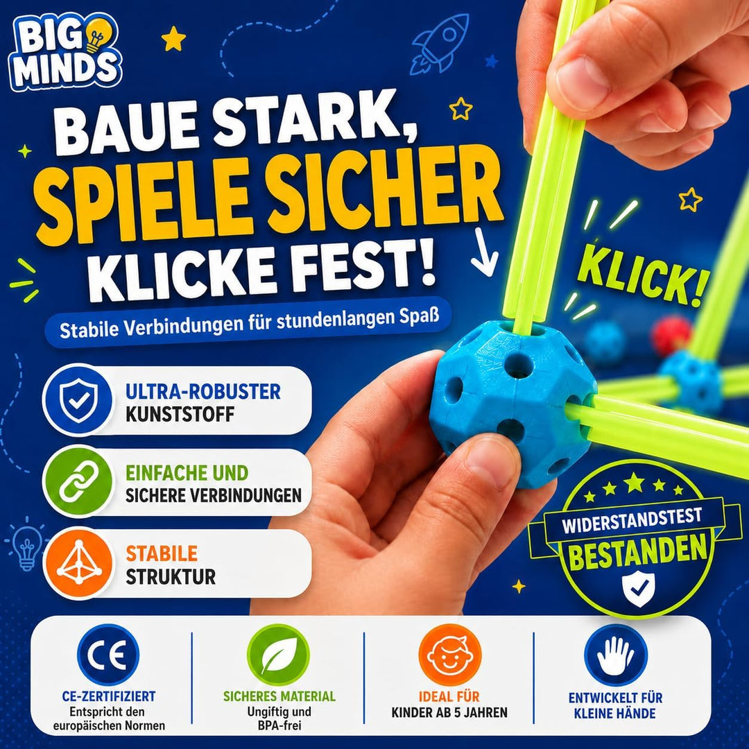 Outdoor Spiele Für Kinder | Höhle Bauen Die Im Dunkeln Leuchtet | Konstruktionsspielzeug 130 Stück |