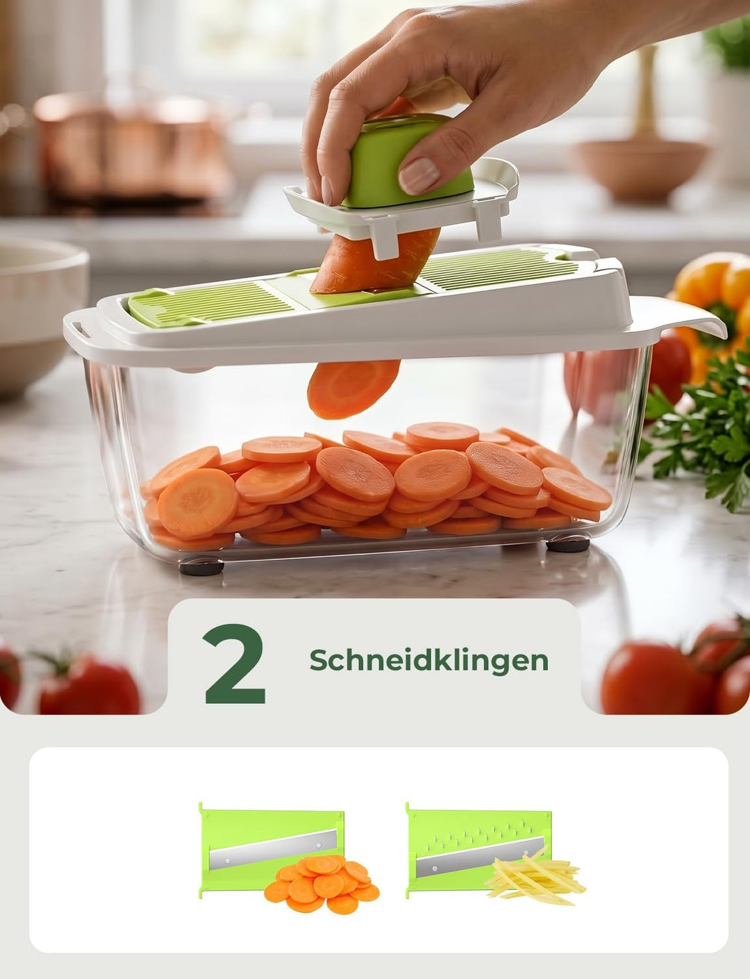Gemüseschneider &amp; Mandoline Gemüsehobel (23-in-1)