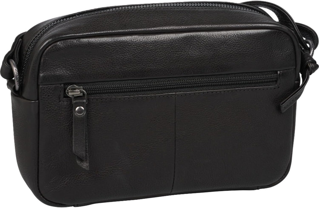 Burkely Just Jolie Umhängetasche Leder 22 cm Schwarz, Schwarz