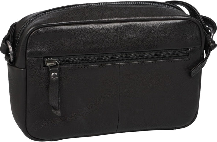 Burkely Just Jolie Umhängetasche Leder 22 cm Schwarz, Schwarz