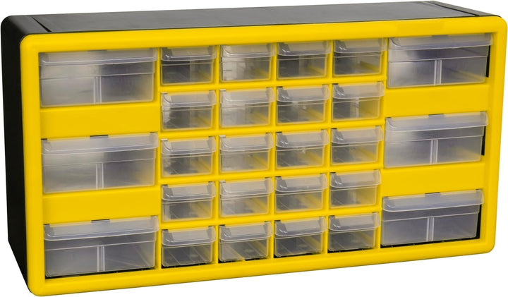 Akro-Mils 10126 26-Drawer Plastic Drawer Storage Cabinet for Garage Organization, Lego Storage, Teac