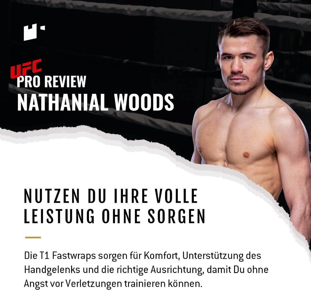Fortress Boxing Bandagen – T1 Fastwraps für Kickboxen, Muay Thai, MMA – patentiertes Design Handband