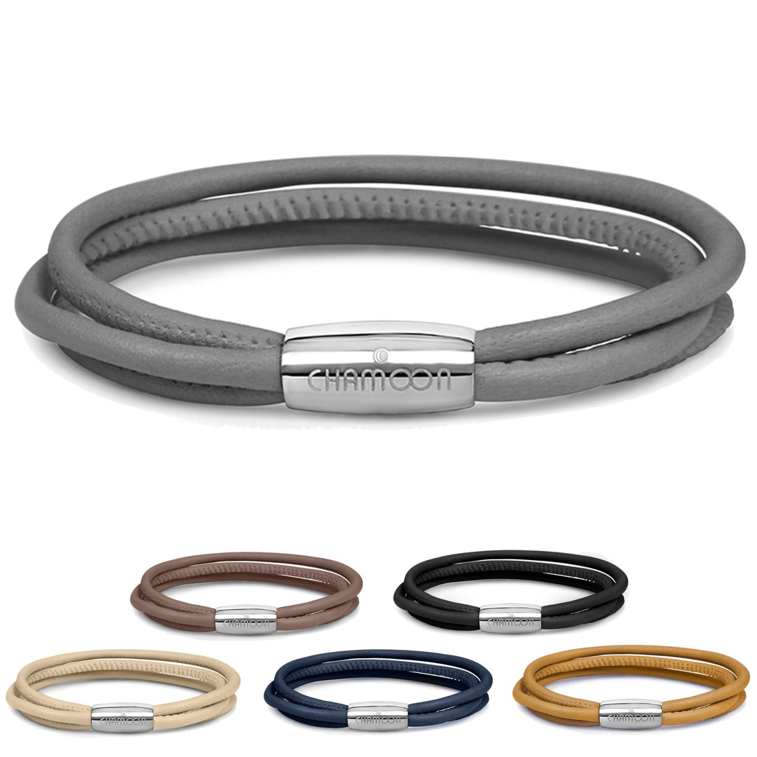 CHAMOON® Premium Lederarmband für Damen | Besonders fein &amp; weich | Praktischer Magnetverschluss aus