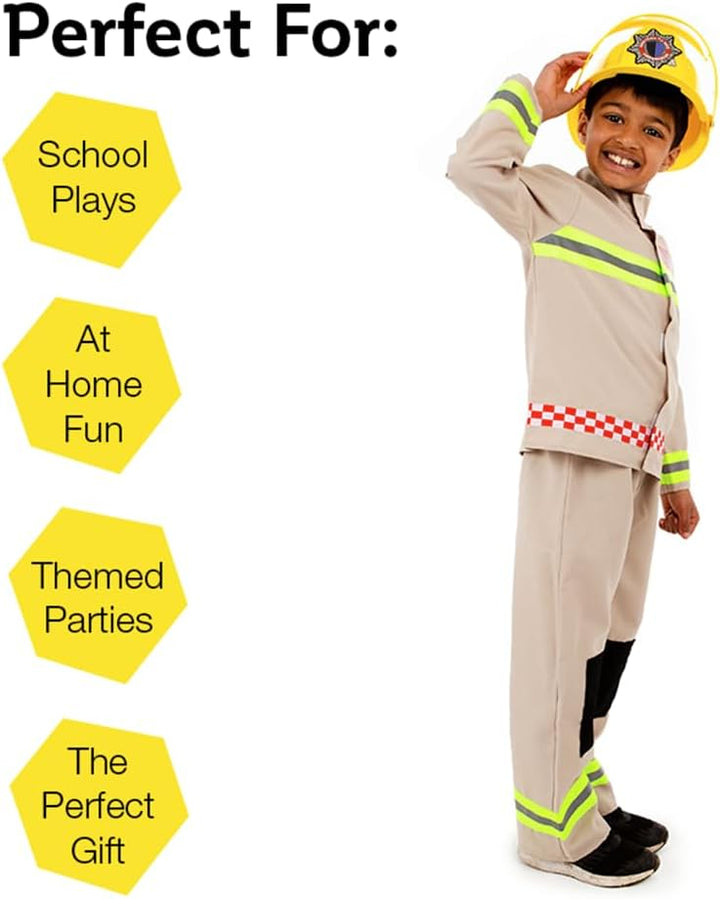PRETEND TO BEE 1340 Notdienste Fire Fighter Fancy Dress, Multicoloured, 5-7 Jahre