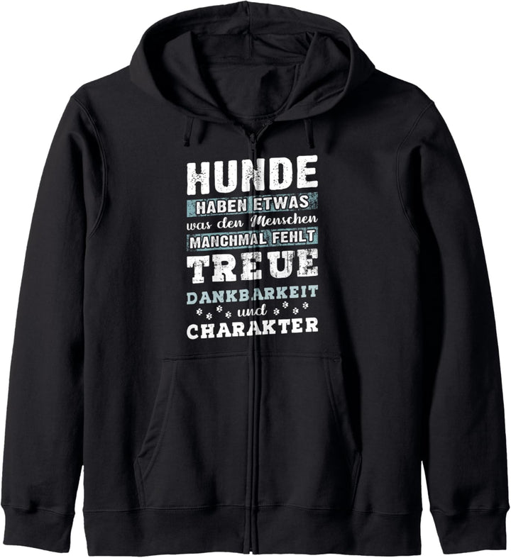 Hundespruch mit Hundemotiv Hundepfoten Hundebesitzer Spruch Kapuzenjacke