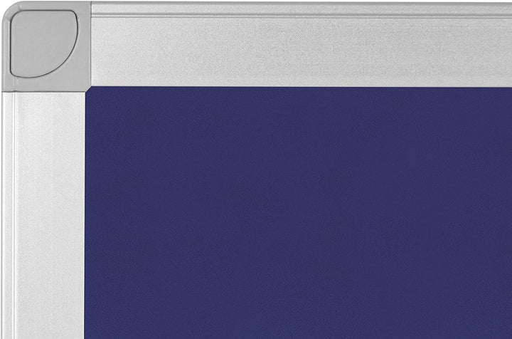 BoardsPlus - Pinnwand - 90 x 60 cm - Blauem Filztafel mit Aluminiumrahmen, 90 x 60 cm