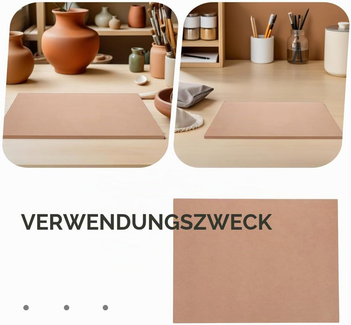 DOITOOL Keramik Werkzeugpalettentablett Töpfer Trockenbrett Keil Töpferbrett Quadratisches Bildhauer