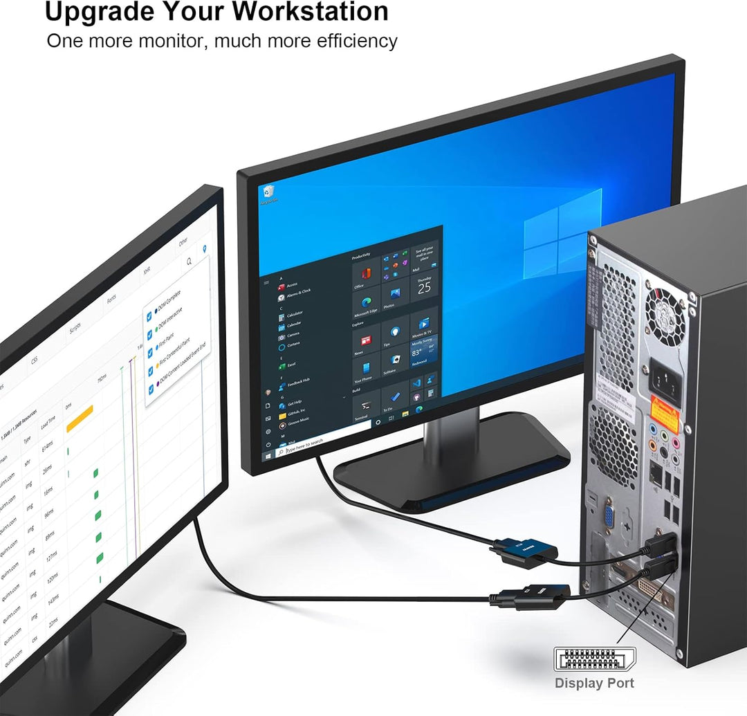 BENFEI DisplayPort auf VGA 10 Stück, Unidirektional DisplayPort DP Computor zu VGA Monitor Adapter 1