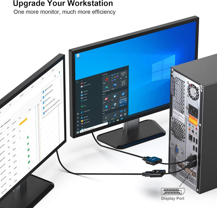 BENFEI DisplayPort auf VGA 10 Stück, Unidirektional DisplayPort DP Computor zu VGA Monitor Adapter 1