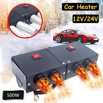 12V 360W Auto Heizlüfter Defroster, Riloer Tragbare Anti-Fog Heizung Mini-Autoheizung, Windschutzsch