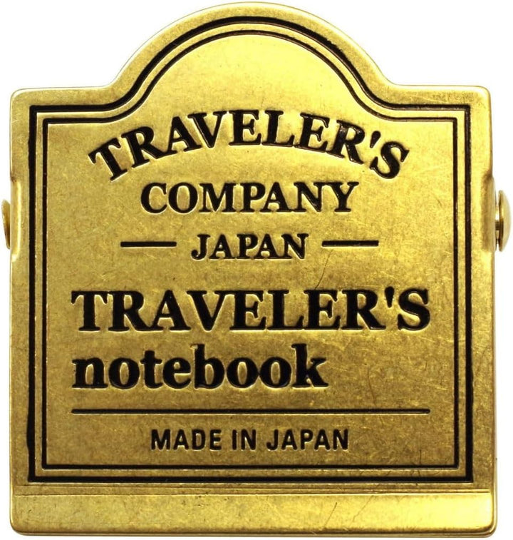 Brass Clip TRC Logo - Refill 030 für Traveler's Notebook Regular und Passport Size TRC Logo Muster,