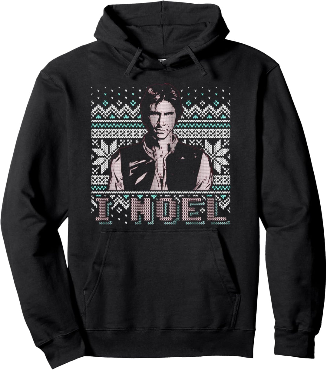 Star Wars Han Solo I Noel Holiday Pun Text Pullover Hoodie