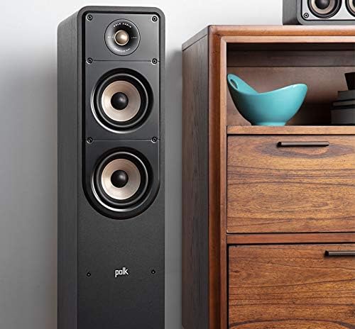 Polk Audio Signature S50E Standlautsprecher, HiFi Lautsprecher für Musik und Heimkino Sound, passive
