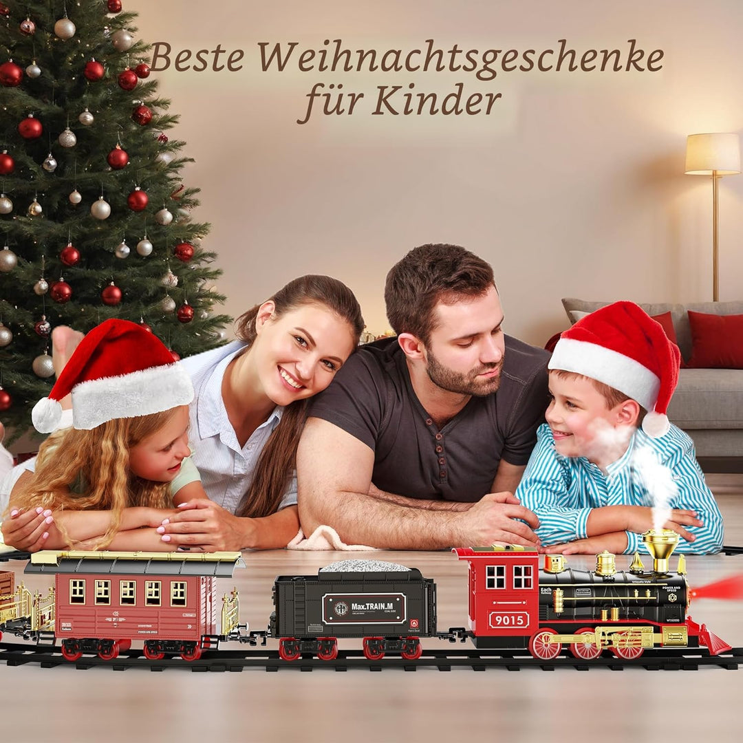 Hot Bee Zug Spielzeug Ferngesteuert, Eisenbahn Kinder Elektrisch, Weihnachtszug Elektrisch, Weihnach