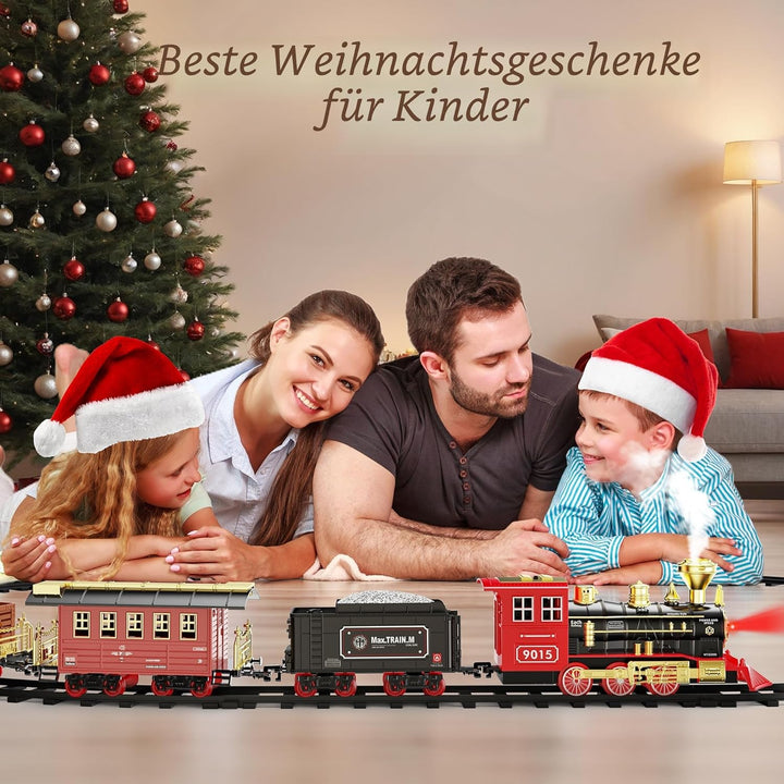 Hot Bee Zug Spielzeug Ferngesteuert, Eisenbahn Kinder Elektrisch, Weihnachtszug Elektrisch, Weihnach