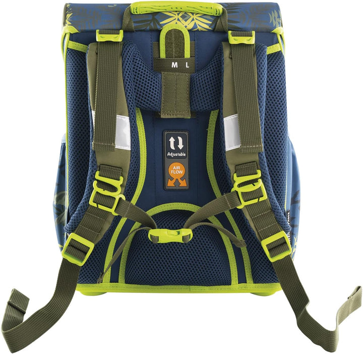 Eberhard Faber 577651 - EFAlino Schulranzen-Set Dinosaurier, 4 teilig mit gefülltem Schüler-Etui, Sc