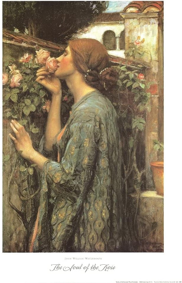 VON LILIENFELD Regenschirm John W. Waterhouse My sweet Rose Auf-Automatik Damen Kunst Stockschirm St