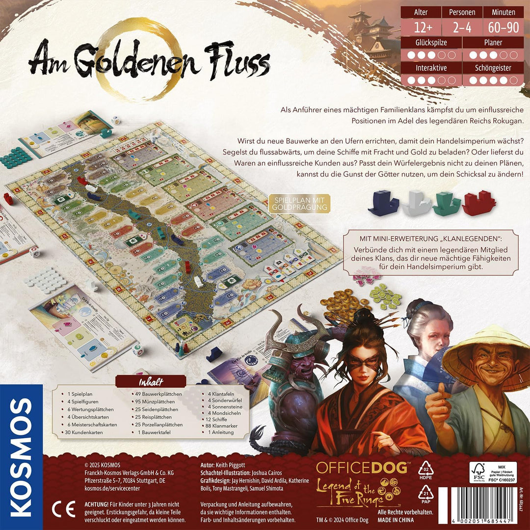 Kosmos 685447 Am goldenen Fluss, Strategiespiel für Kenner mit taktischer Tiefe und Vorausplanung, f