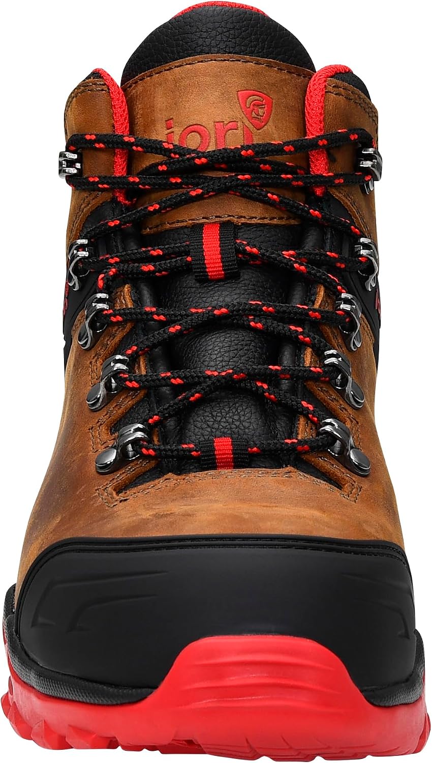 JORI Sicherheitsschuhe jo_Powerful Brown Mid S3S, Damen und Herren, Leder, Stahlkappe, leicht, klass