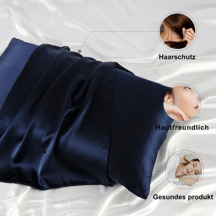 ZIMASILK Kissenbezug aus 100% Seide für Haare und Haut. Doppelseitige 19 Momme Reine Maulbeerseide K