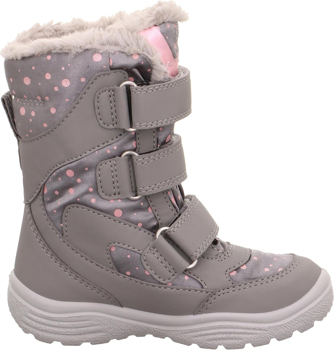 Superfit Mädchen Crystal Schneestiefel 30 EU Schmal Hellgrau Rosa 2500, 30 EU Schmal Hellgrau Rosa 2