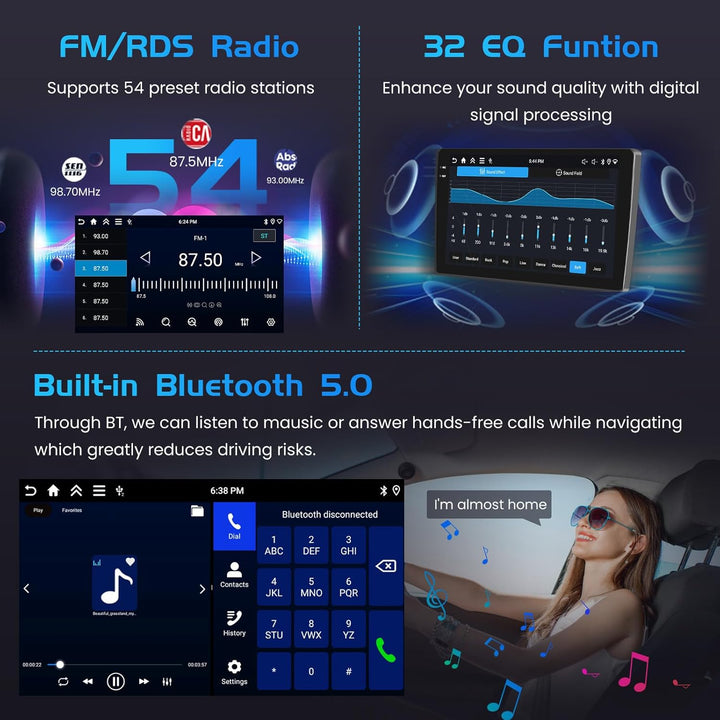 4+128G Autoradio für Suzuki Swift 2003-2010 Android 15 mit 10'' In-Cell Bildschirm Unterstützung Wir