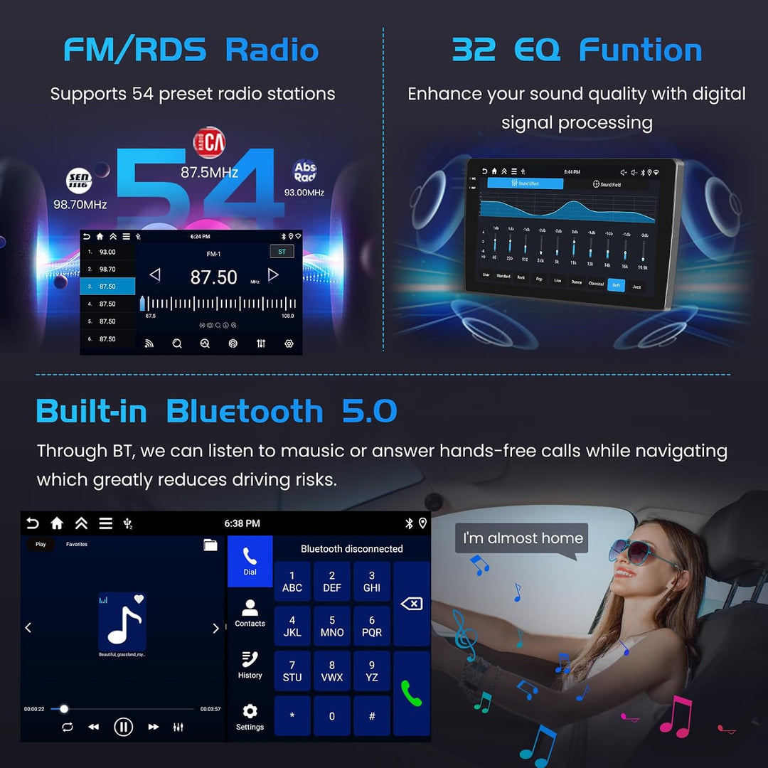Inefala 4+128G Android 15 Autoradio für Peugeot 408/308/308SW 2007-2013 mit 9&