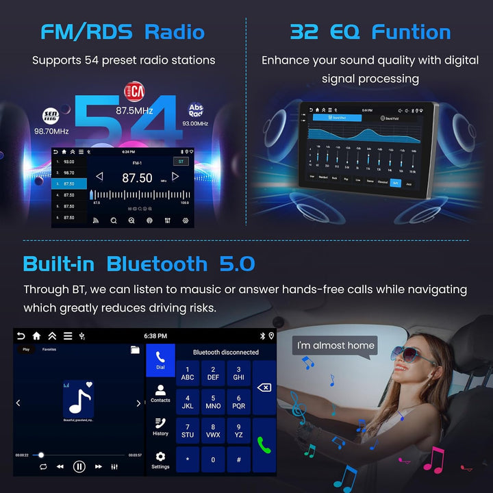 Inefala 4+128G Android 15 Autoradio für Peugeot 408/308/308SW 2007-2013 mit 9&