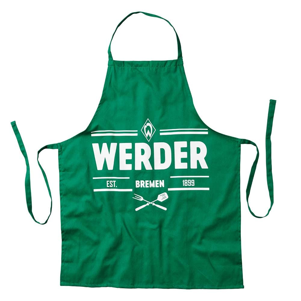 Werder Bremen SV Grillschürze - Est. 1899 - Kochschürze grün Schürze SVW - Plus Lesezeichen I love B