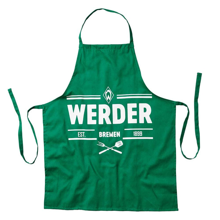 Werder Bremen SV Grillschürze - Est. 1899 - Kochschürze grün Schürze SVW - Plus Lesezeichen I love B