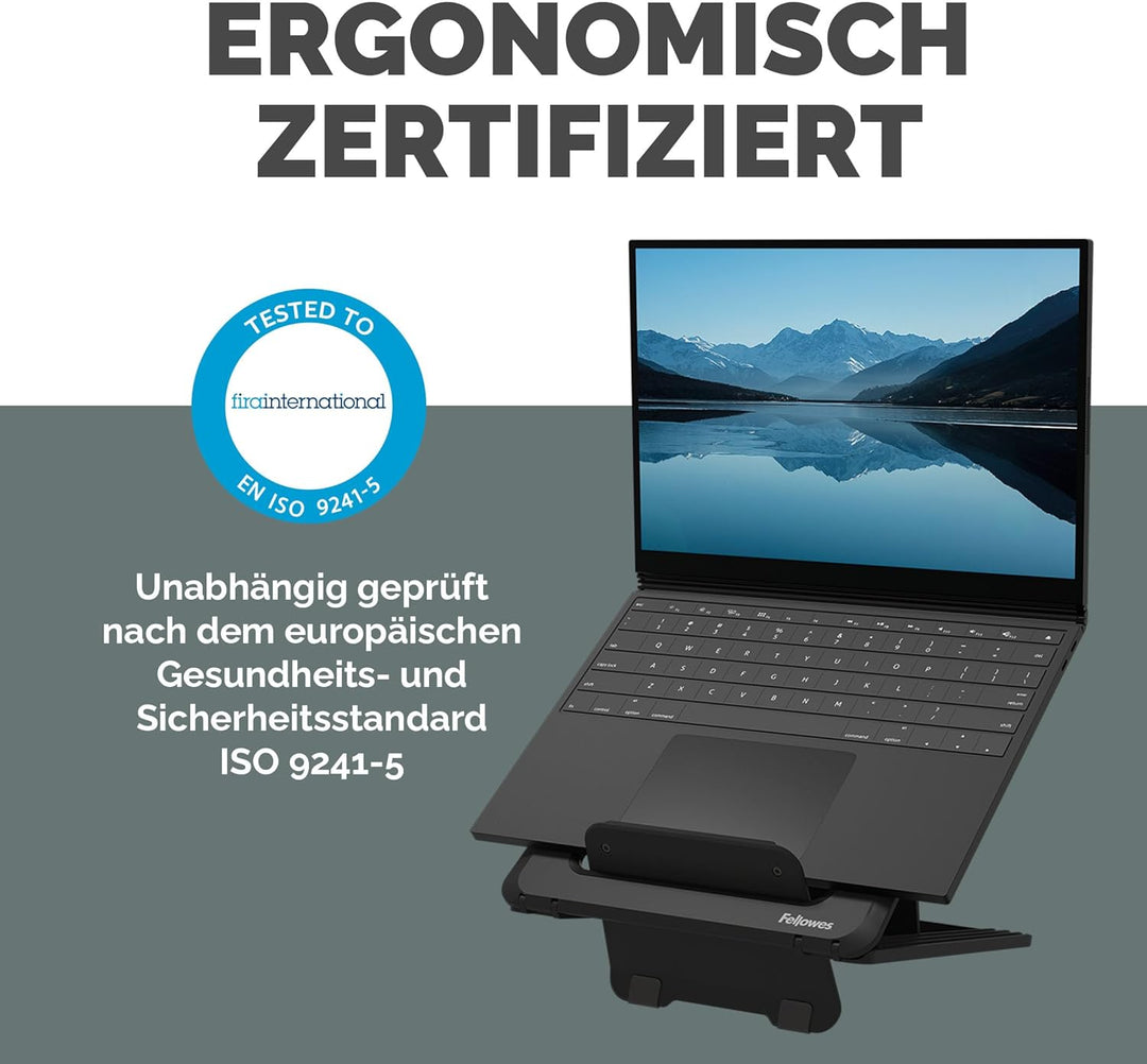 Fellowes Laptop-Ständer für den Schreibtisch - Breyta™ Verstellbarer, 100% recycelbarer Laptop-Ständ