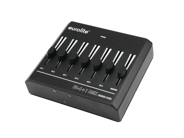 EUROLITE FD-6+1 DMX Dimmer Panel | Einfacher DMX-Controller für 6 Kanäle mit Master-Regler