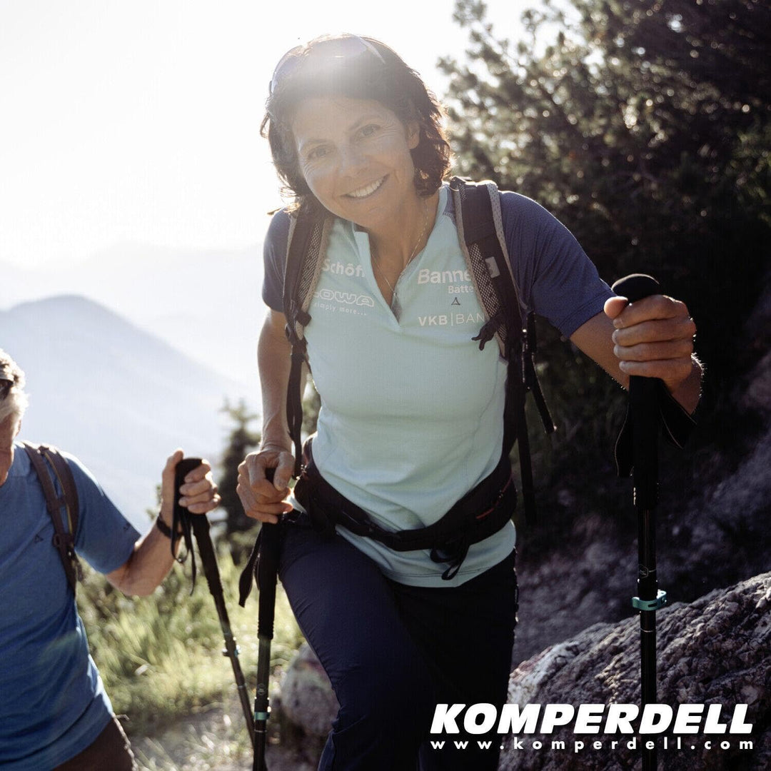 Komperdell 75041 Unisex – Erwachsene Carbon.C3 Pro Fitnessgerät, Schwarz, 105-140 cm