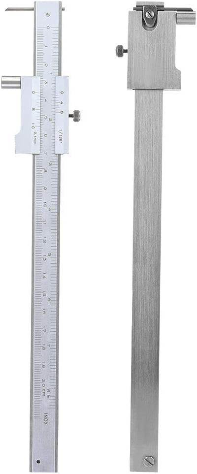 Fafeicy 0~200 mm Messschieber, Messschieber aus Edelstahl Parallel gekreuzter Messschieber Mikromete