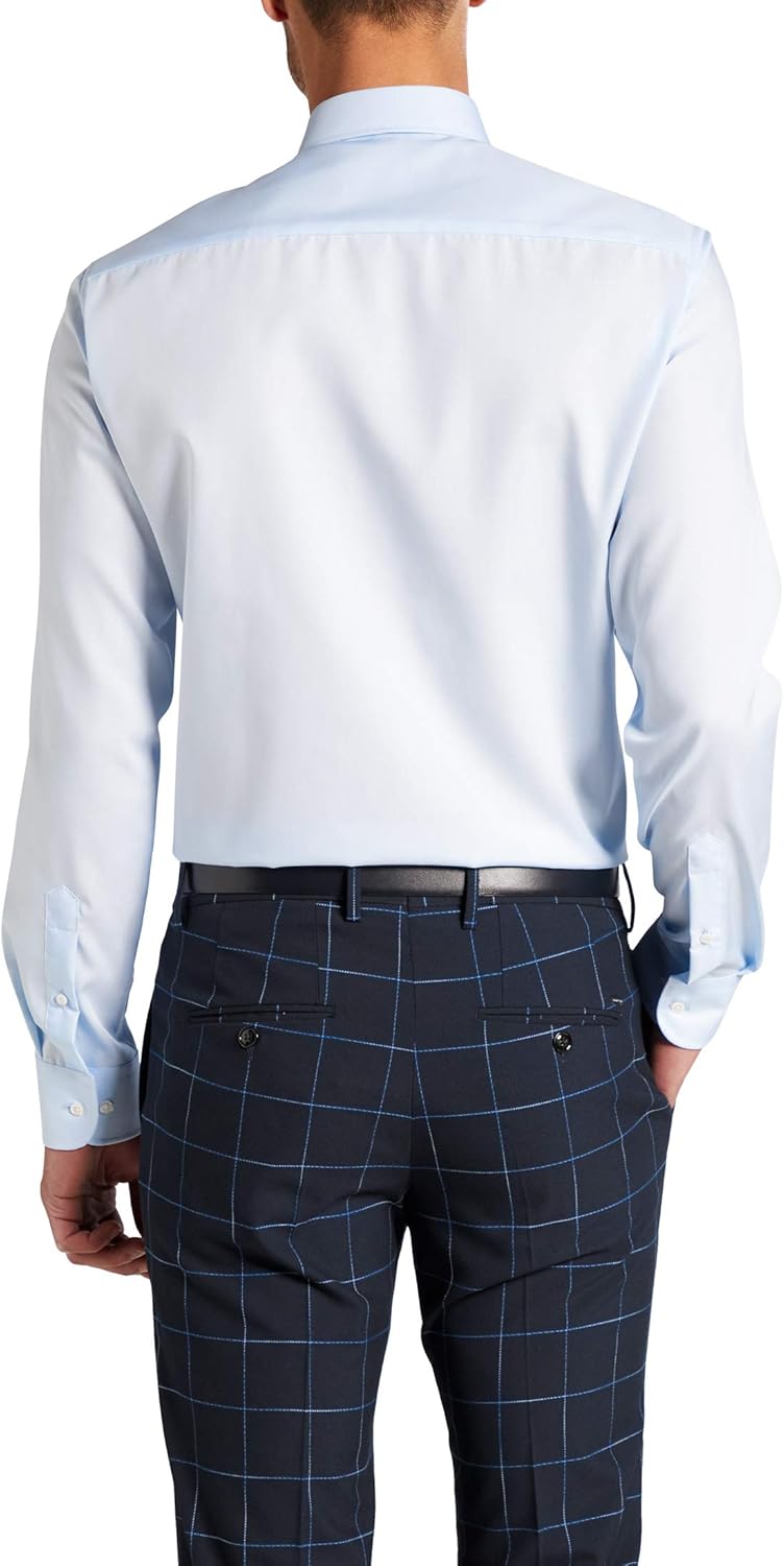 ETERNA Herren Original Shirt Slim FIT 44 Hellblau, 44 Hellblau